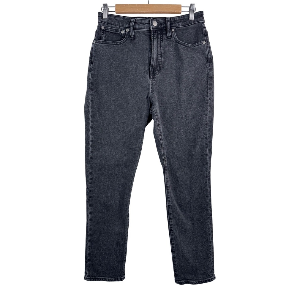 Madewell The Curvy Perfect Vintage Jeans Faded Black‎ High Rise 90s sz 27